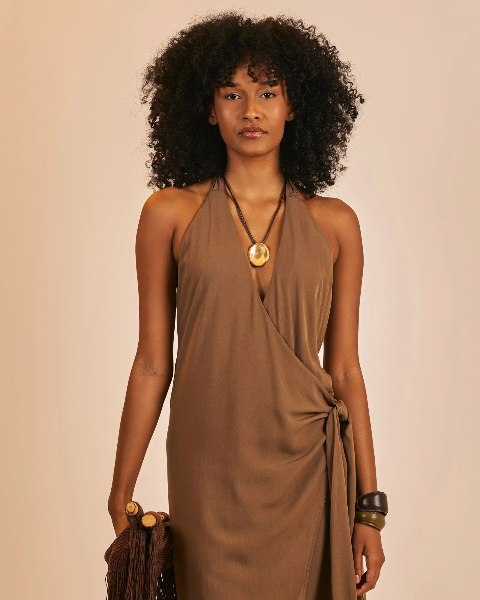 PRÉ-VENDA Vestido longo Prisma Verde Eucalipto  - 3