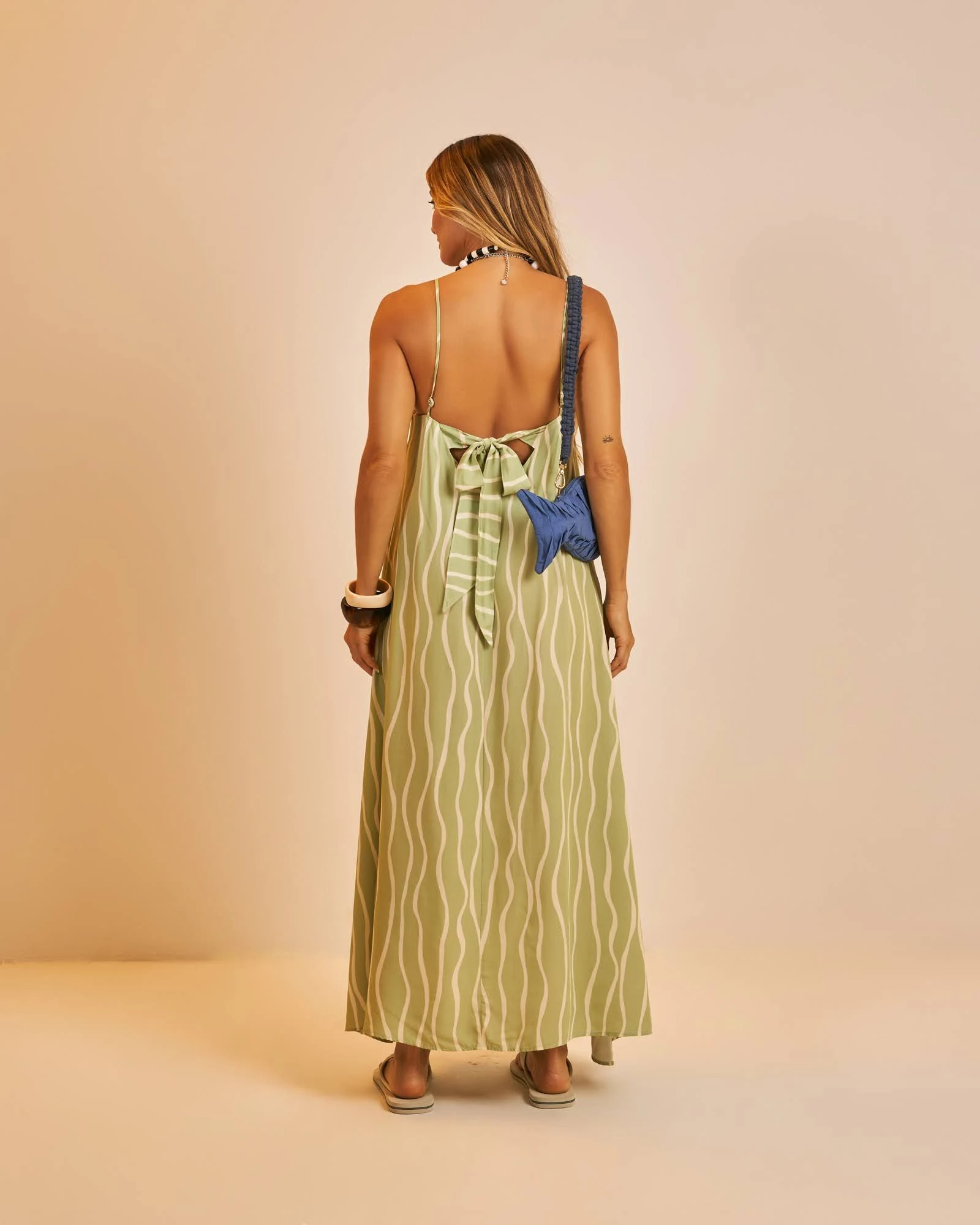 PRÉ-VENDA Vestido longo Bella Verdes Mares - 2