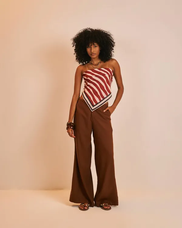 PRÉ-VENDA Calça Wide Leg Chocolate  - imagem 1