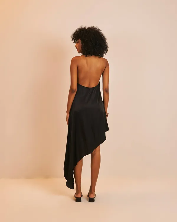 PRÉ-VENDA Vestido curto Assimétrico Zil Noite - imagem 4