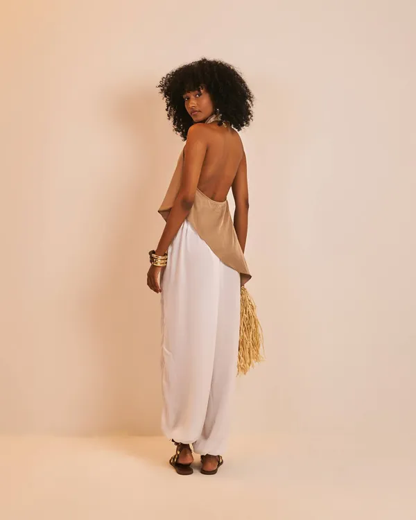 PRÉ-VENDA Blusa Assimétrica Zide Búzio  - imagem 3