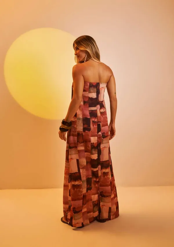 PRÉ-VENDA Vestido Longo Antúrio Magia do Por do Sol  - imagem 2