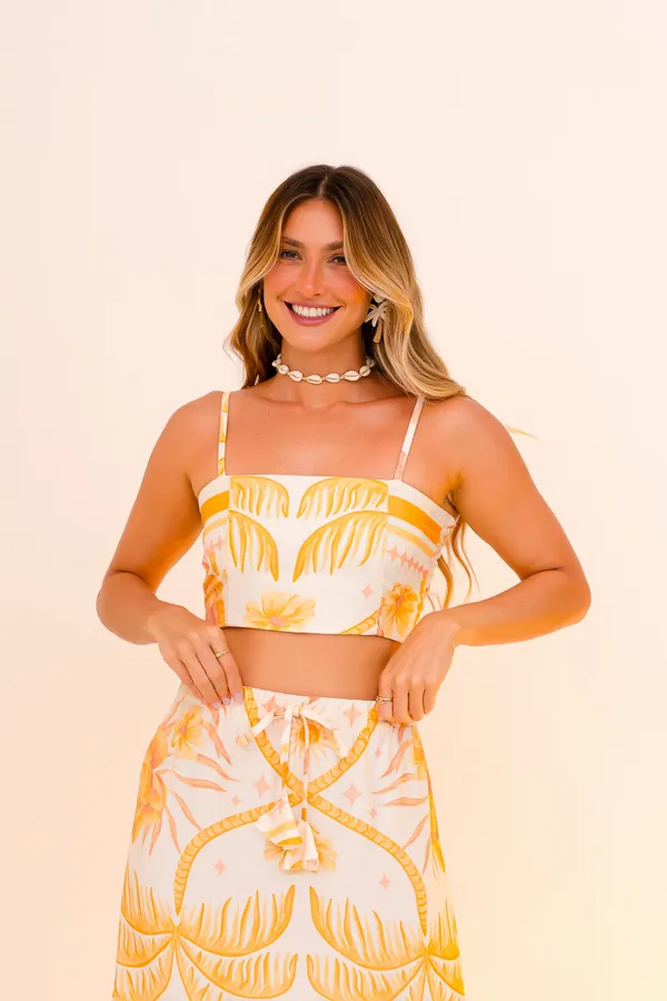 PRÉ-VENDA Conjunto Coqueiral | Saia Lua + Top Reto  - imagem 3