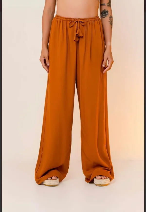 PRÉ-VENDA Calça Slap Caramelo  - imagem 1