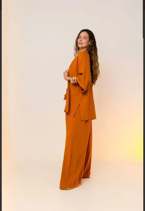 PRÉ-VENDA Kimono Caramelo - imagem 1