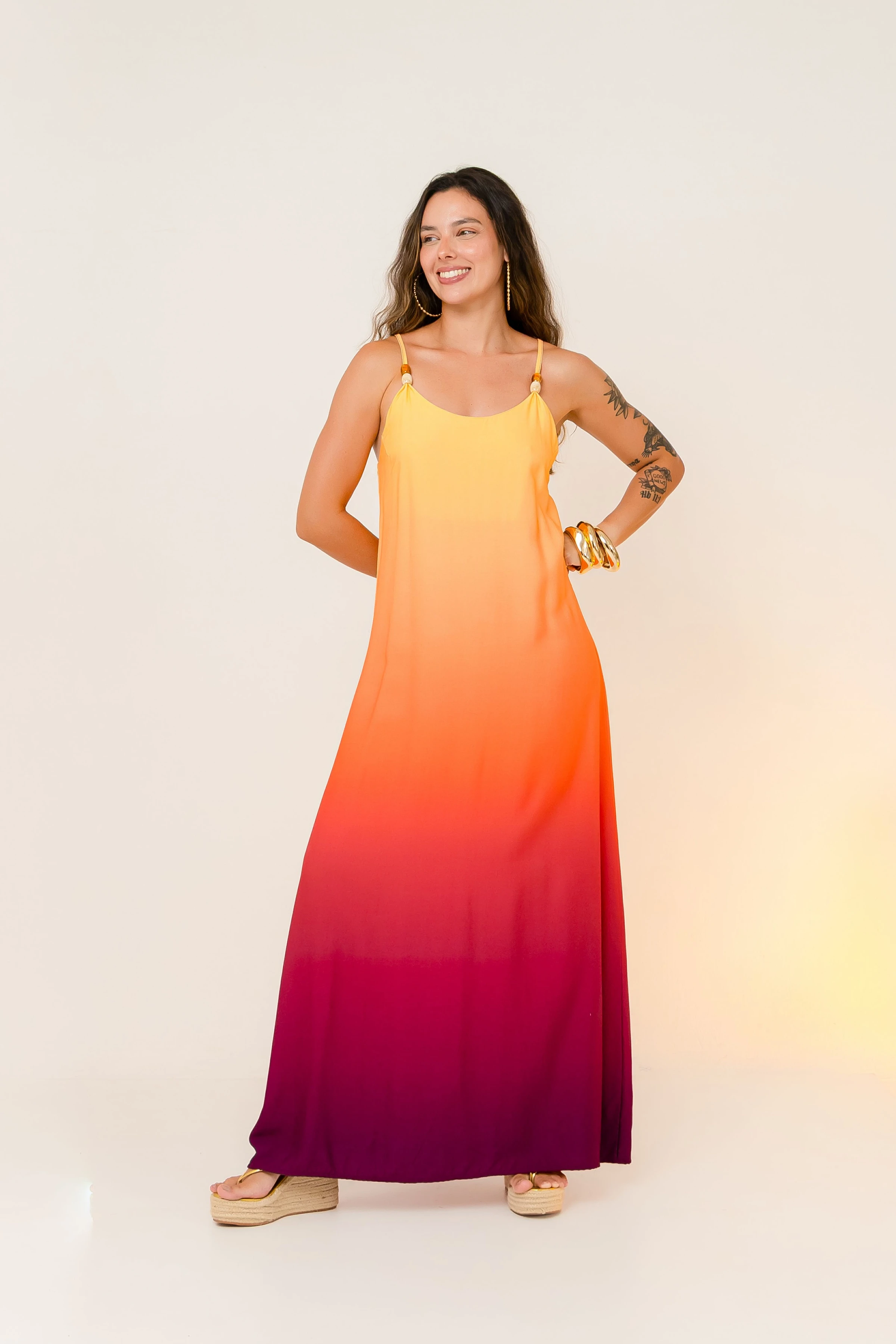 PRÉ-VENDA Vestido Grécia Degradê Oásis - 3
