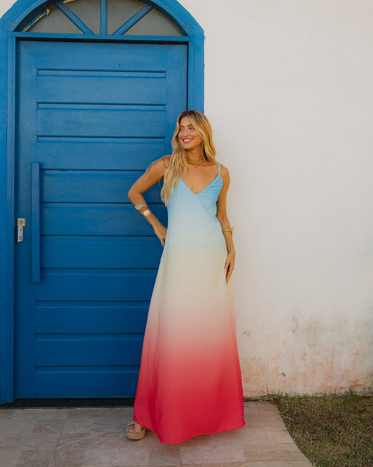 PRĂ-VENDA Vestido Jeri degradĂȘ Sentir - 4