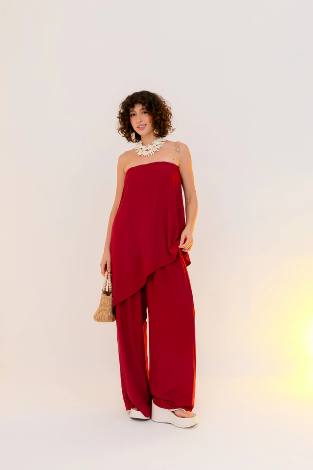PRÉ-VENDA Blusa Assimétrica Frutas Vermelhas  - imagem 2