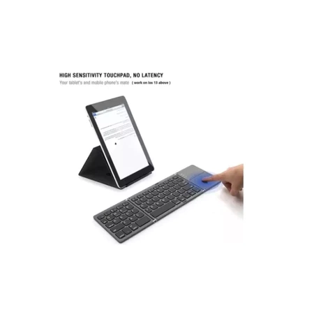 Mini Teclado Dobrável Com Mouse Touch Bluetooth 5.0 C ompatível Smartphone e Tablte - 4