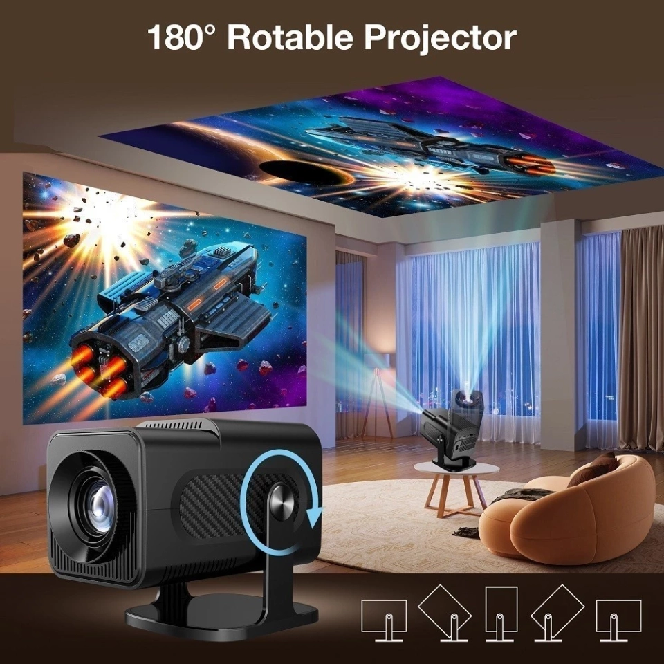 Projetor Smart HY320 Android Full HD 1920x1080 Bluetooth Wi-fi - imagem 2
