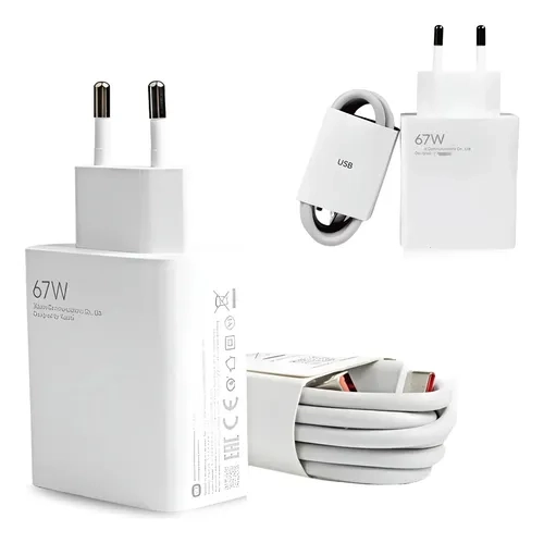 Carregador Turbo 67w Para Xiaomi Redmi Note 9 10 11 12 Pro C - 7