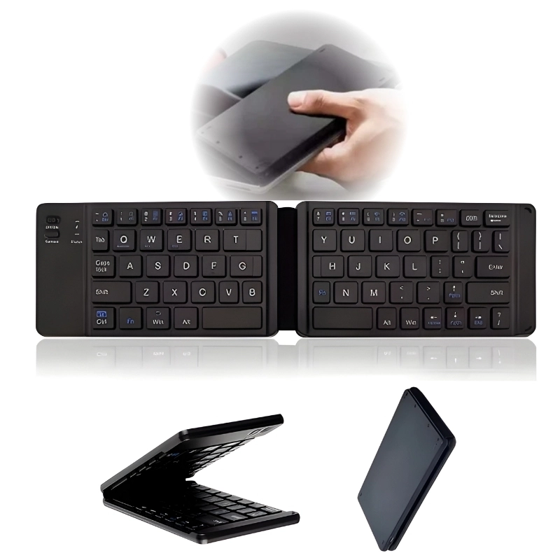  Mini teclado Sem Fio Bluetooth Universal Dobrável Portátil H'maston JP106 - 1