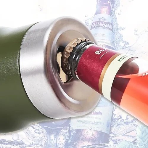 Copo Térmico Long Neck 420ml Cerveja Latinha Abridor Inox - 2