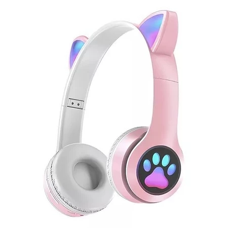 Fone Orelha De Gato Gatinho Headphone Bluetooth Led Sem Fio Com Microfone - 6