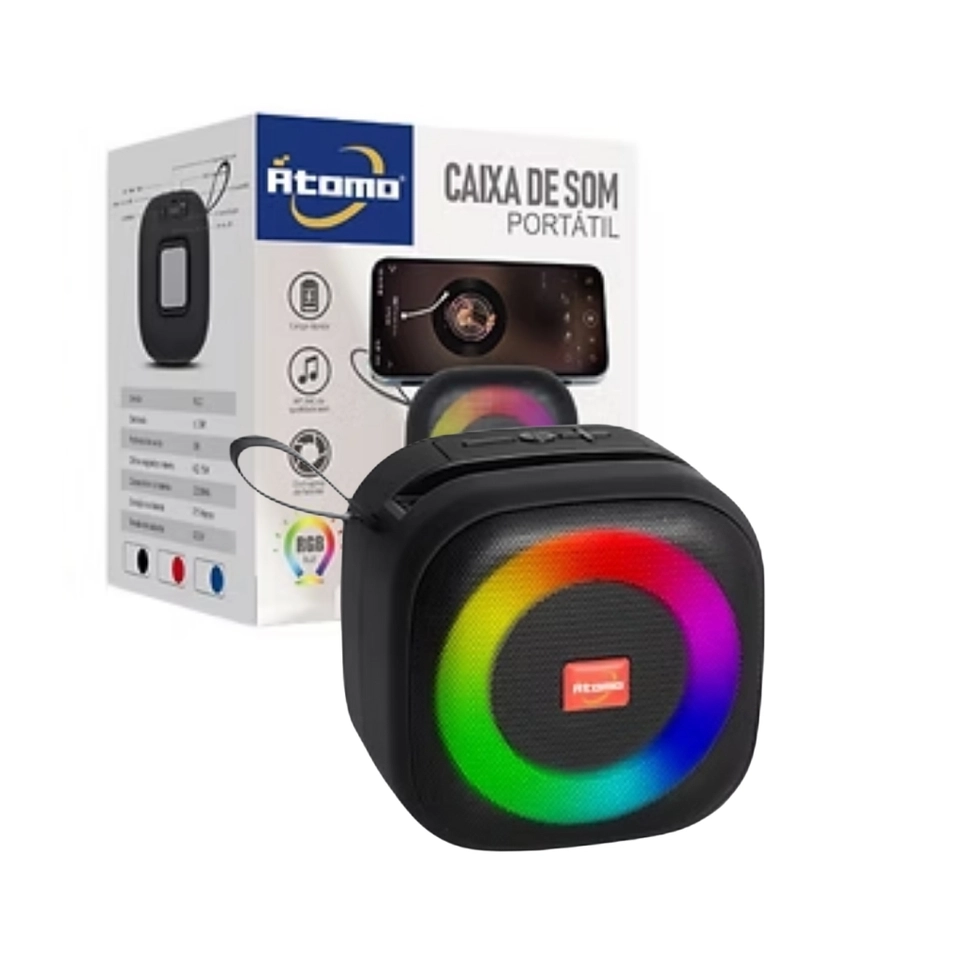 Caixa de Som Bluetooth Átomo MO-N061T - 1