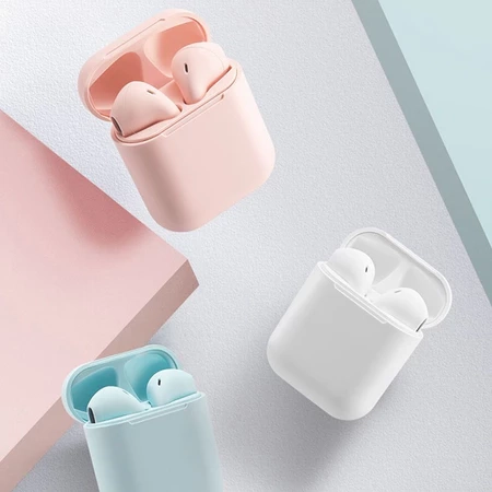 TWS Bluetooth 5.3 Fones De Ouvido Hi-Fi Estéreo No Para Esporte i12 Controle Toque Earbud Com Microfone - 1