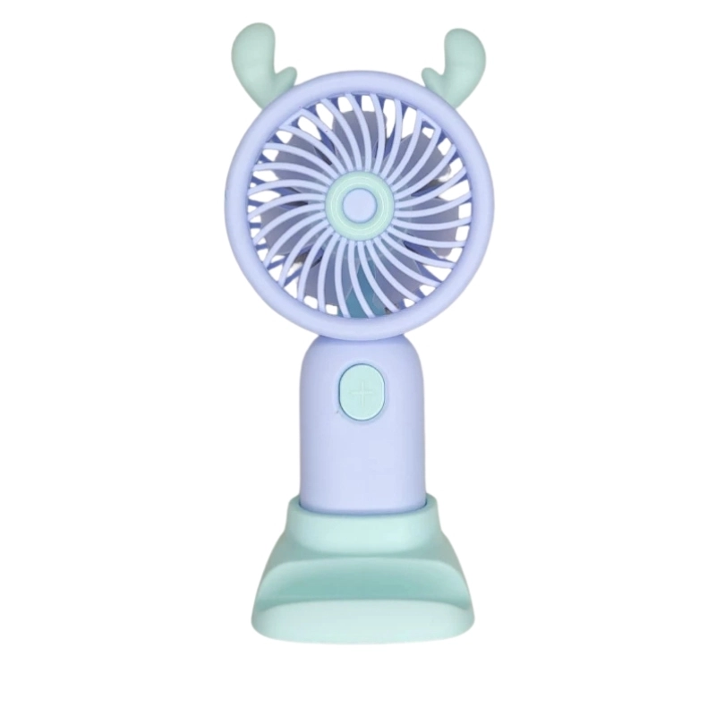 Ventilador Portátil Mini De Mão Mesa Recarregável Usb Com Cabo - 5