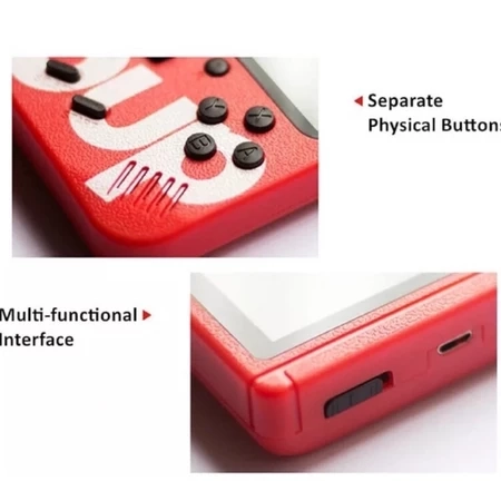 Mini Video Game Portátil Sup C/ 400 jogos + 1 Controle para 2 jogadores Console - 5