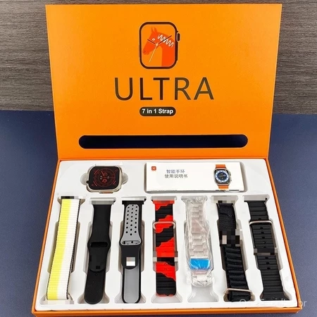 Smartwatch Relógio Inteligente 7 em 1 com 7 Pulseiras – Tela Infinita 2.01", Bluetooth 5.0, Monitor de Saúde e Chamadas - 8