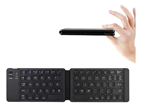 Mini Teclado Keyboard Dobrável Portátil Sem Fio Bluetooth - imagem 4