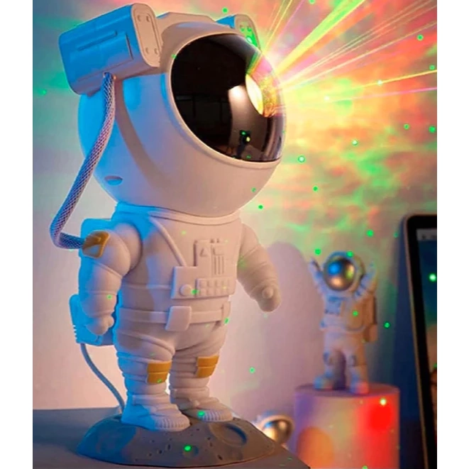 Projetor De Galáxia Astronauta, Luz Noturna Com Céu Estrelado, Lâmpada Projetora Para Decoração E presente - 2