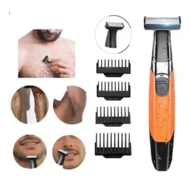 Barbeador Aparador de Pelos Kemei KM- 1910 Portátil Bivolt 110v /220v Máquina de acabamento KM -1910 - 2
