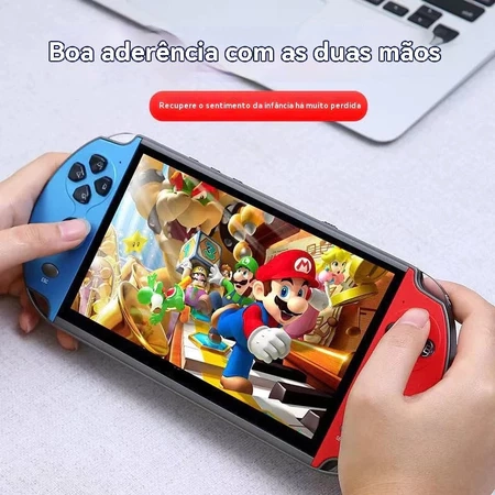 Videogame Portatil Tela 4.8 +10000 Jogos Retro 16GB, Console de Mão Memoria Expansivel - 7