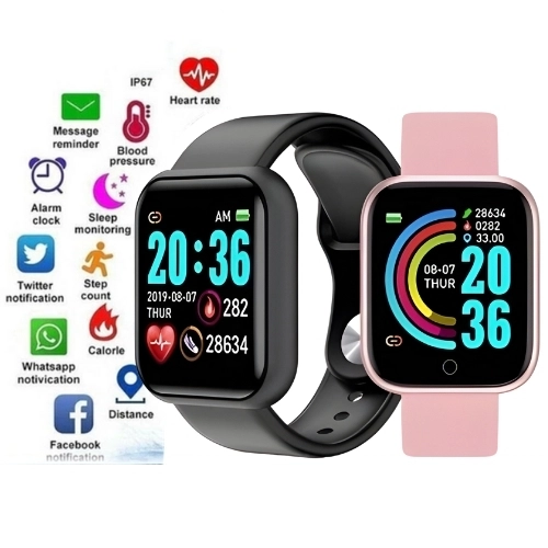 Relógio Smartwatch Android Ios Inteligente D20 Y68 Bluetooth coloca foto - imagem 1