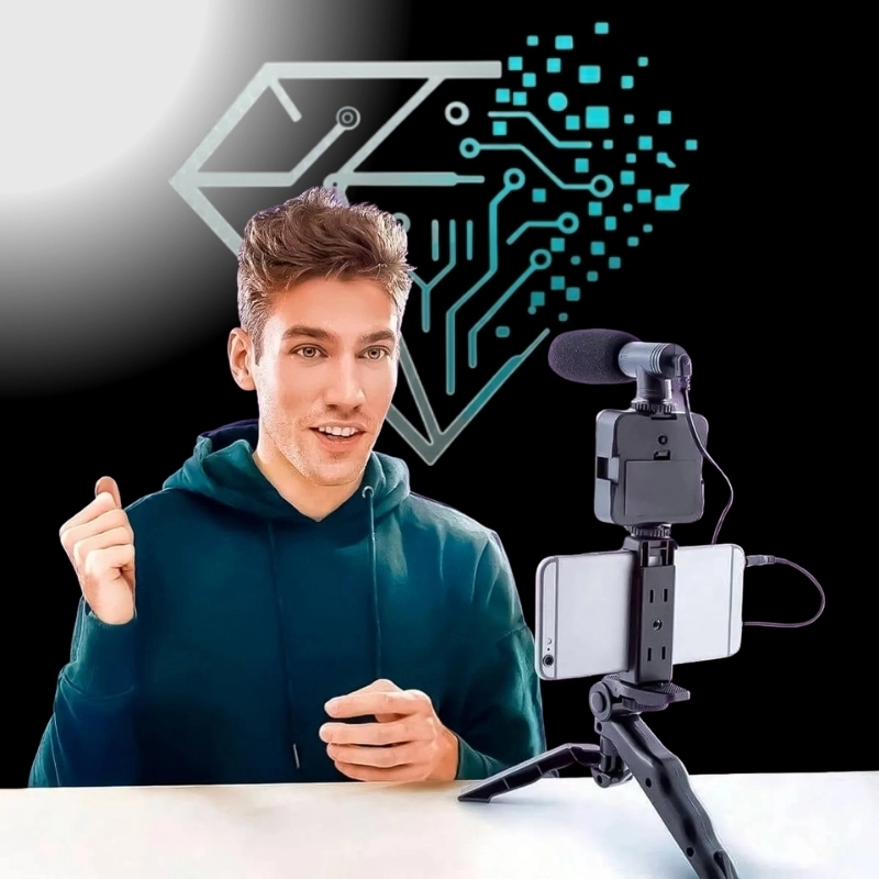 Kit De Gravação Celular 5 Em 1 Youtuber Marketing Digital - 2