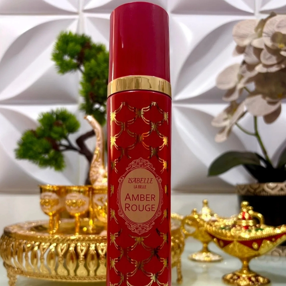 Body Splash Amber Rouge 300ml Marca Isabelle La Belle Floral - imagem 2