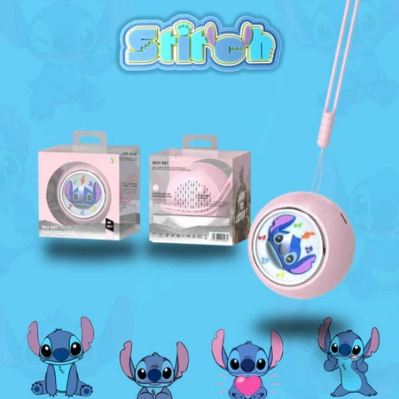 Mini Caixa de Som Stitch Bluetooth Som Alto, Luz LED e Design Exclusivo – Fofa e Potente! - imagem 3