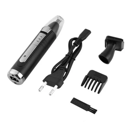 Kit 2 em 1 Máquina Barba De Tirar Pelos Nariz E Cabelo Kemei Km-6511 Aparador Recarregável - 4