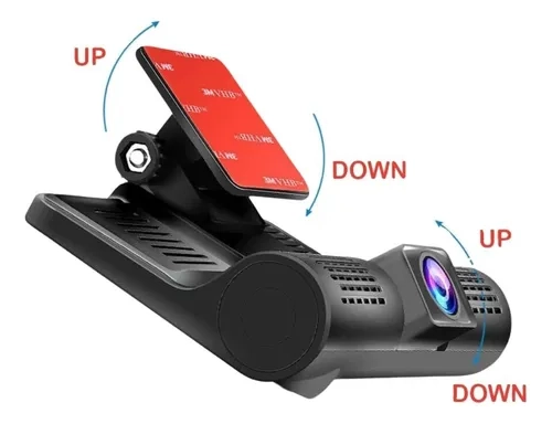 Câmera DVR de carro WDR / Full HD / 1080P / 5MP / 5V / 4 polegadas / 170º / Sensor / Microfone / Gravador de direção - 8