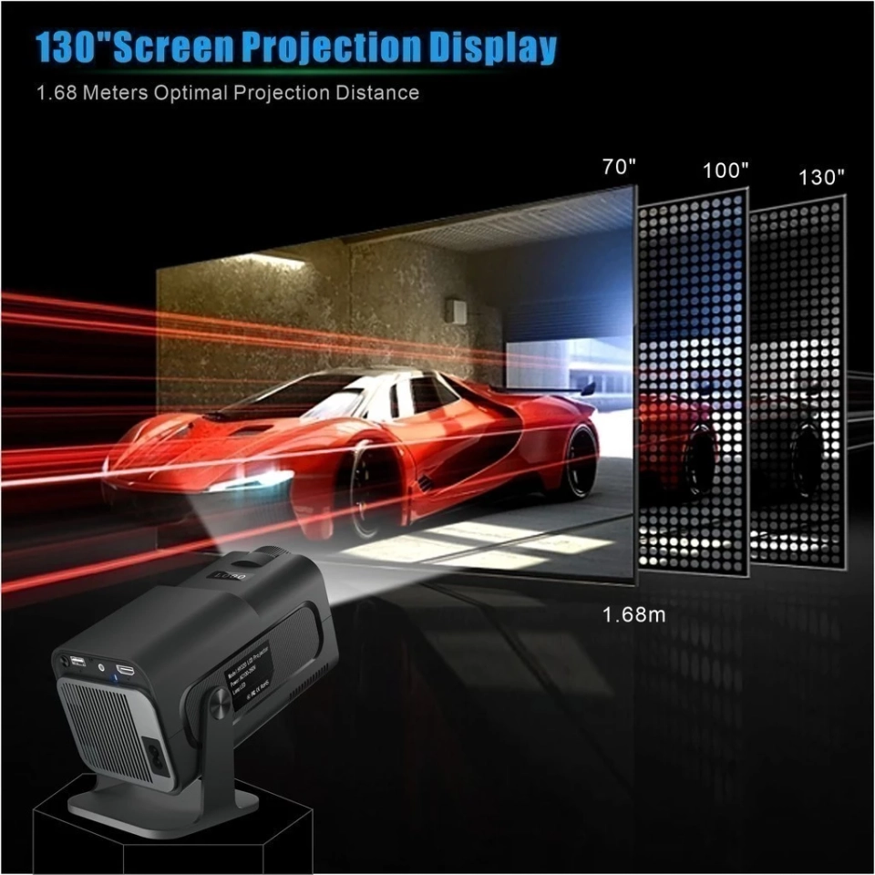 Projetor Smart HY320 Android Full HD 1920x1080 Bluetooth Wi-fi - imagem 5