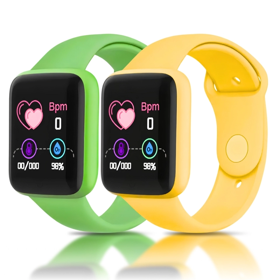 Kit 2 Relógio Smartwatch Android Ios Inteligente D20 Y68 Bluetooth coloca foto - imagem 4