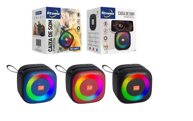 Caixa de Som Bluetooth Átomo MO-N061T - 4