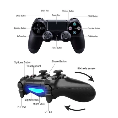 Controle joystick sem fio Playstation Dualshock PS4 - 3