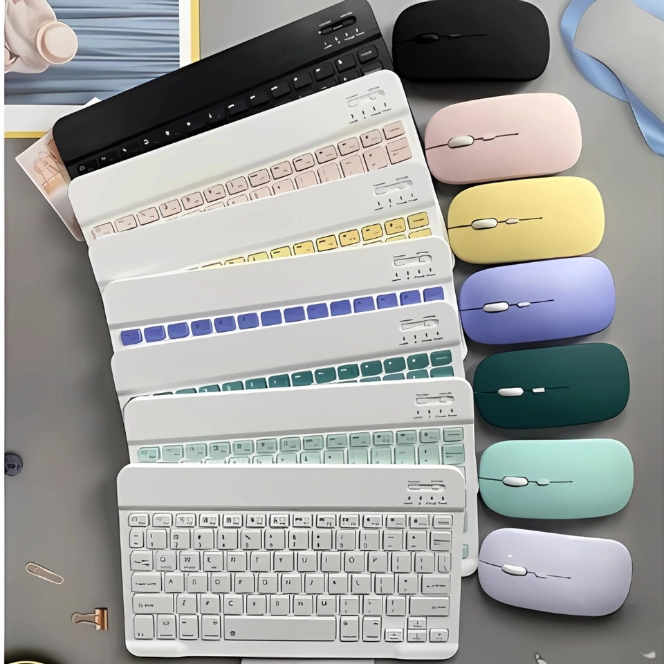 Mini Teclado Sem Fio De 10 Polegadas bluetooth Ultrafino Recarregável Para Computador/Telefone/Tablet/Notebook - imagem 3