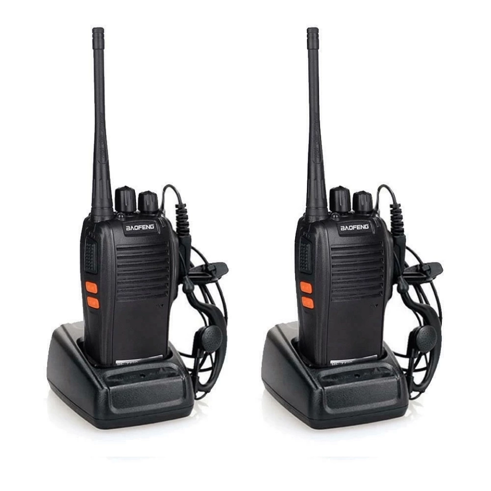Kit 2 rádios comunicador baofeng Alcance 12 Km 16 Canal BF 777S Profissional recarregável rádio segurança - 4