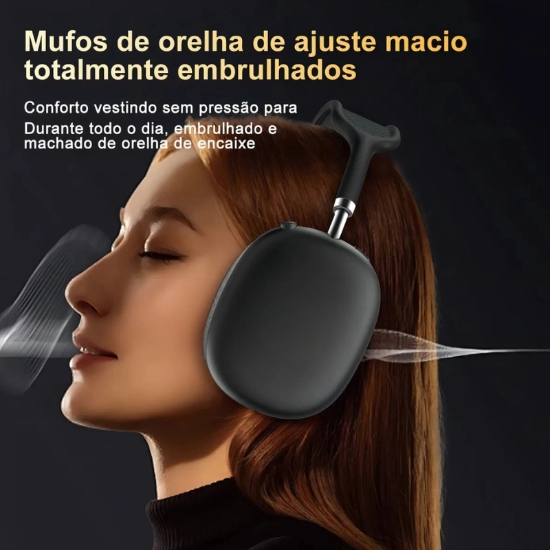 Fone De Ouvido Bluetooth Kaidi  KD-753 5.4 Corrida Regulável Entrada 68h Cor Preto e Branco - 3