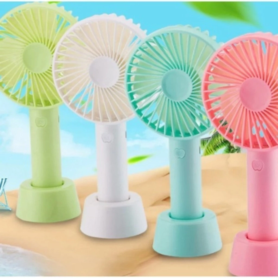 Ventilador Portátil Mini De Mão Mesa Recarregavel Usb Led - imagem 2