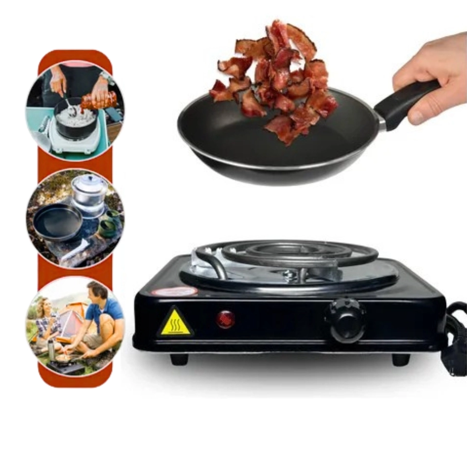 Fogão Fogareiro Elétrico Cooktop Portátil 1000w 01 Boca Mini - 1