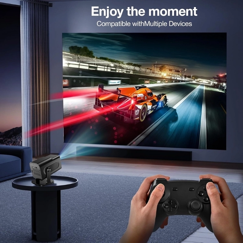 Projetor de Video Game 4K Full HD Android Smart Wifi Cinema Bluetooth Com Controle de Jogo - 2