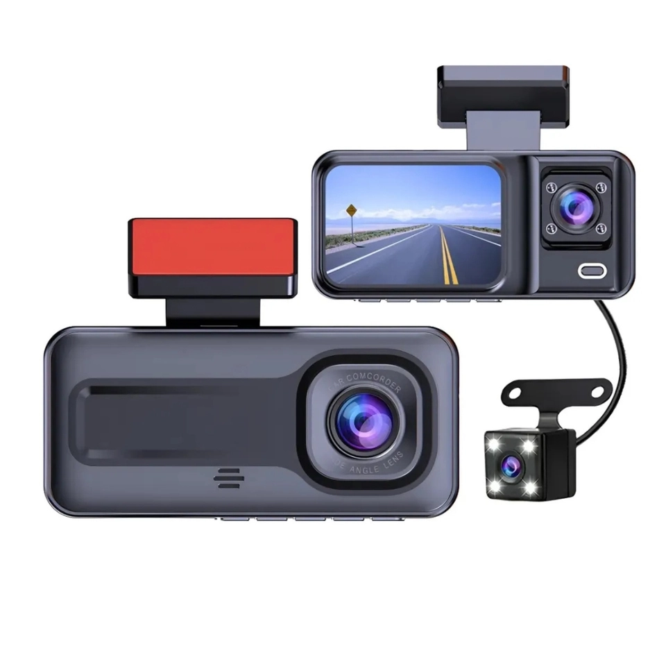 Câmera Automotiva Veicular Interna Wifi Lente Dupla Hd + Ré - 5