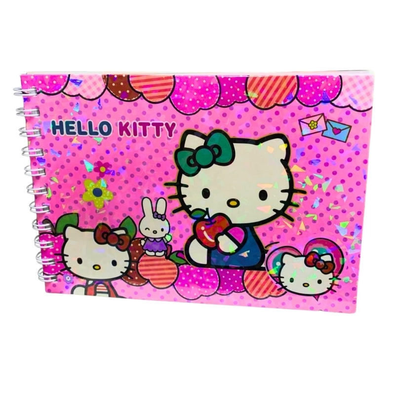 Livro de Colorir HELLO KITTY Rosa 50 Folhas 180G Caderno de Desenho Pintura Coloring Book - 6