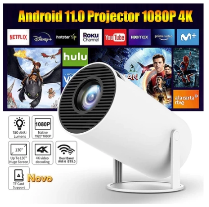 Projetor 4K HD 150 Polegadas Celular, Tv B0x, Xbox, PS, Pc, Wifi HY300 Magcubic Envio Imediato - 1
