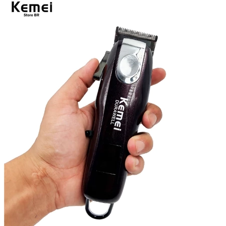 Máquina Profissional Para Cabelos - Sem Fio - Kemei Km-2606 Cor Chocolate - 2