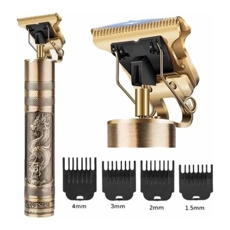 Máquina de cortar cabelo barbeiro profissional dragão elétrica bateria recarregável - 1