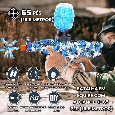 Arma Elétrica Lança Bolinhas De Gel Com Bolinhas blaster Arminha de Gel - 7