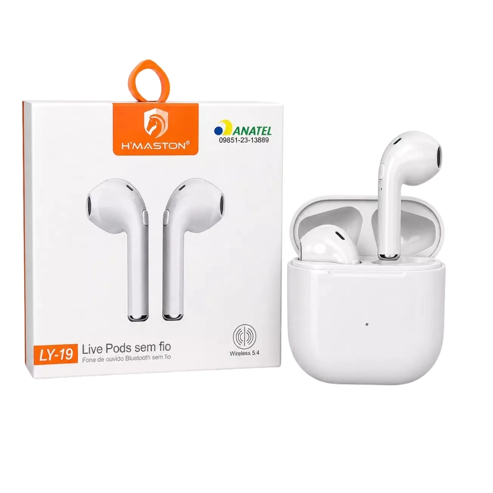 Fone de Ouvido Bluetooth H'maston Ly-19 5.0 Compatível Com Android e Ios Original Para Corridas Jogos Original Promoção - imagem 2